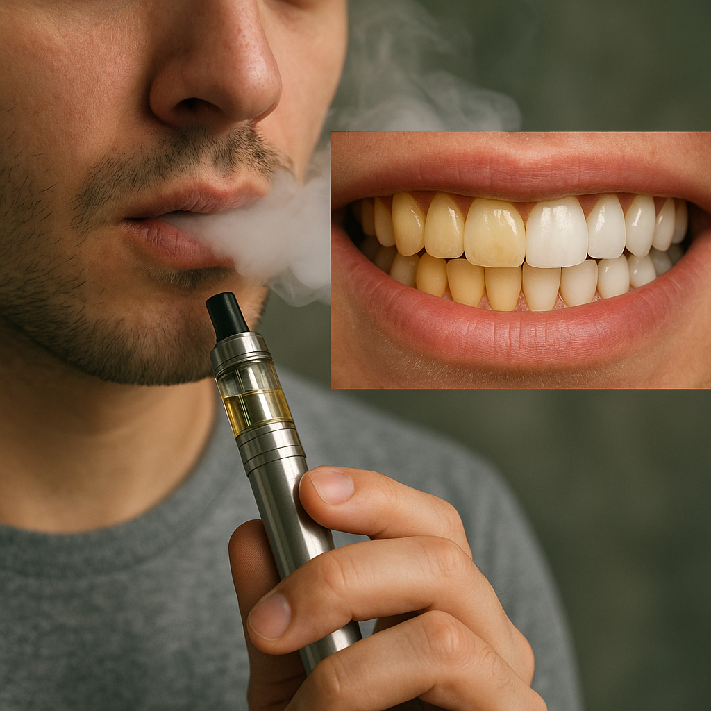 Czy e-papierosy powodują żółknięcie zębów